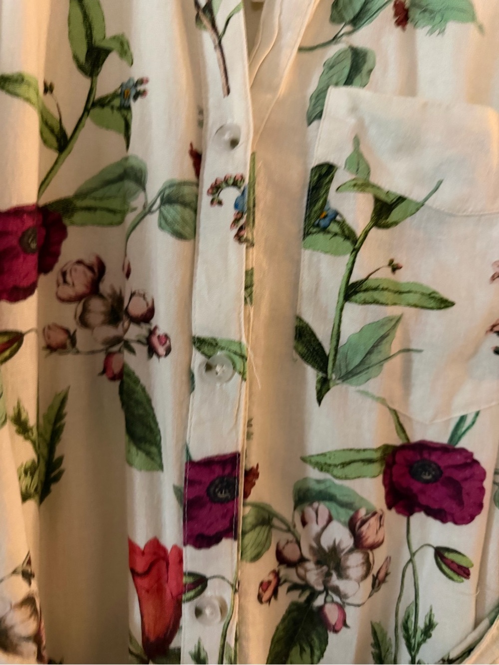Maeve Cream Floral Tie-Waist Midi Dress - Picture 5 of 11